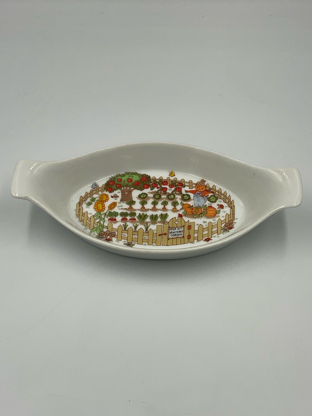 Vintage 1976 Enesco "Vegetable Garden" Au Gratin Casserole Dish